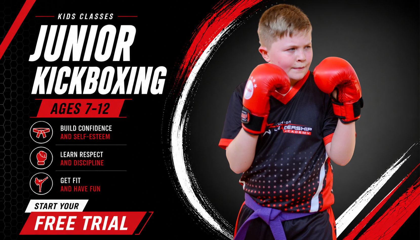 Cornwall junior Kickboxing redruth